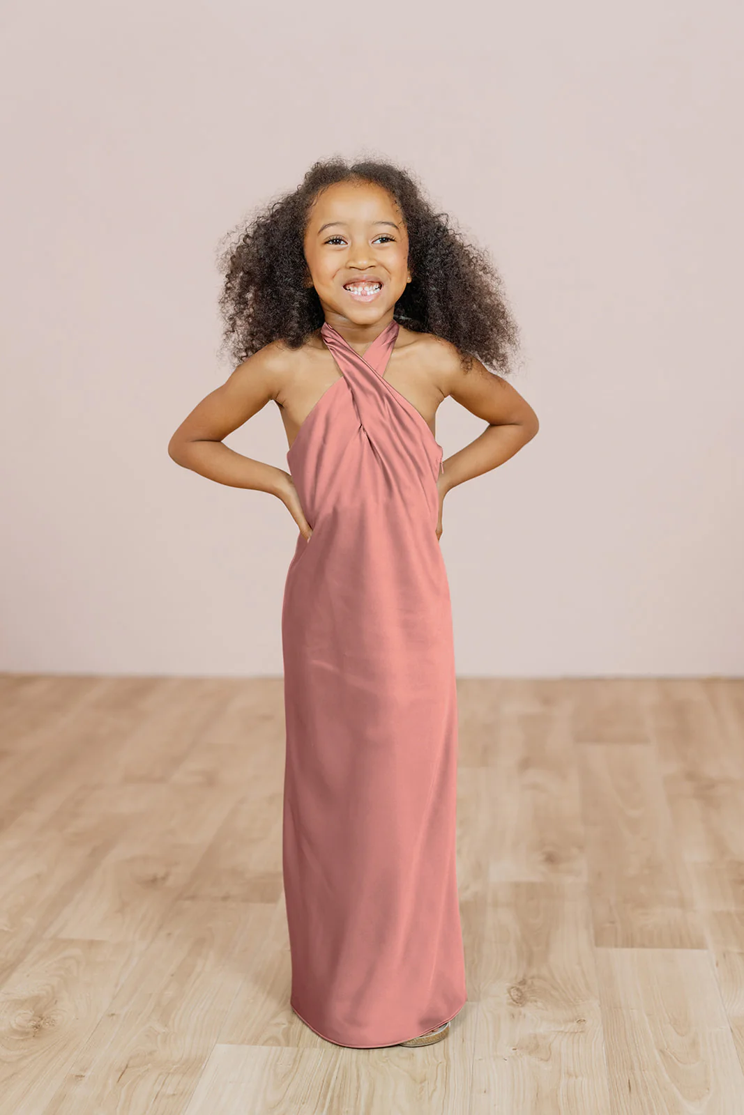 Kids Athena Satin Dress | Made To Order - Image 13