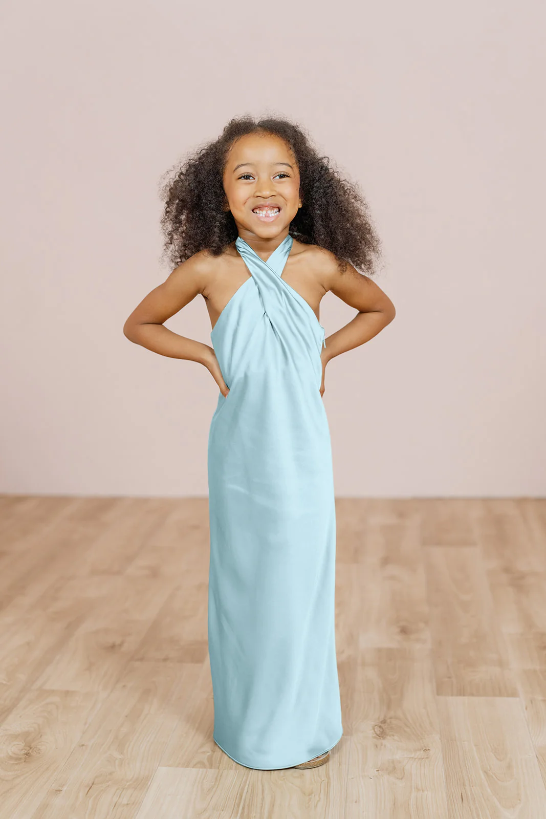 Kids Athena Satin Dress | Made To Order - Image 18