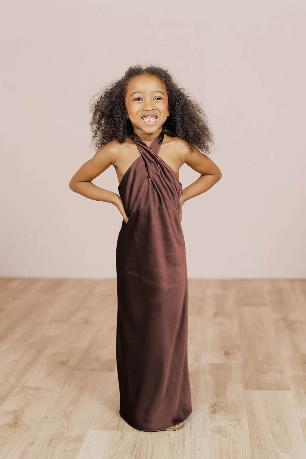Kids Athena Satin Dress | Made To Order - Image 20