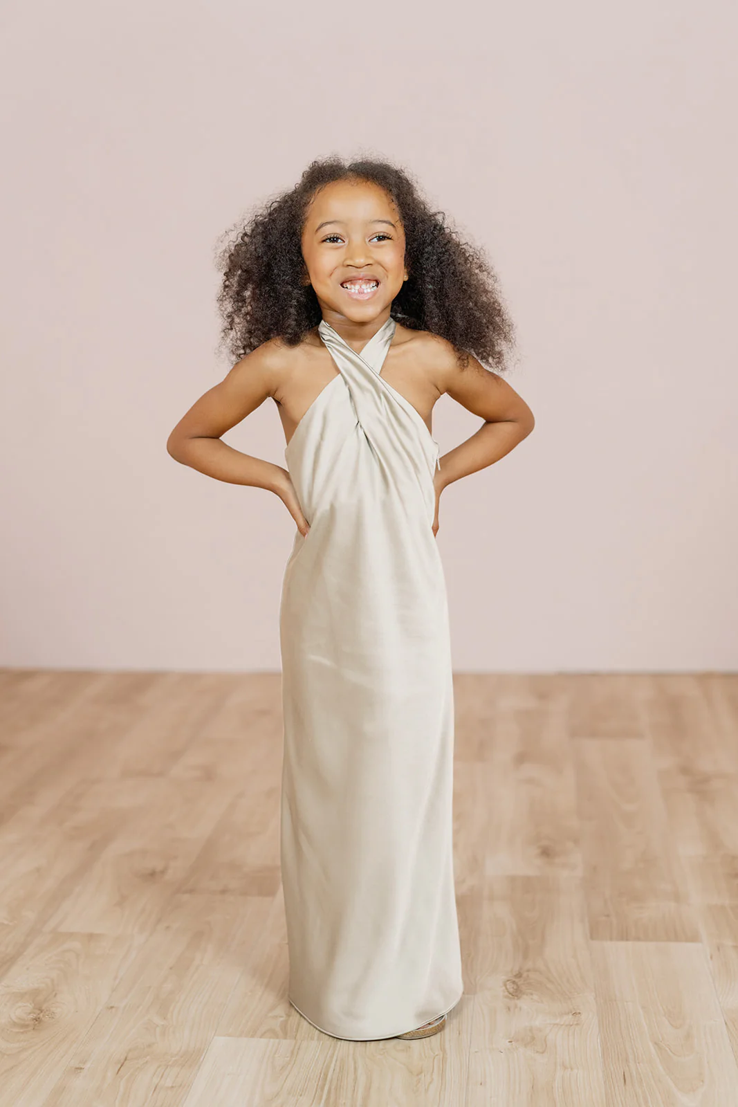 Kids Athena Satin Dress | Made To Order - Image 24