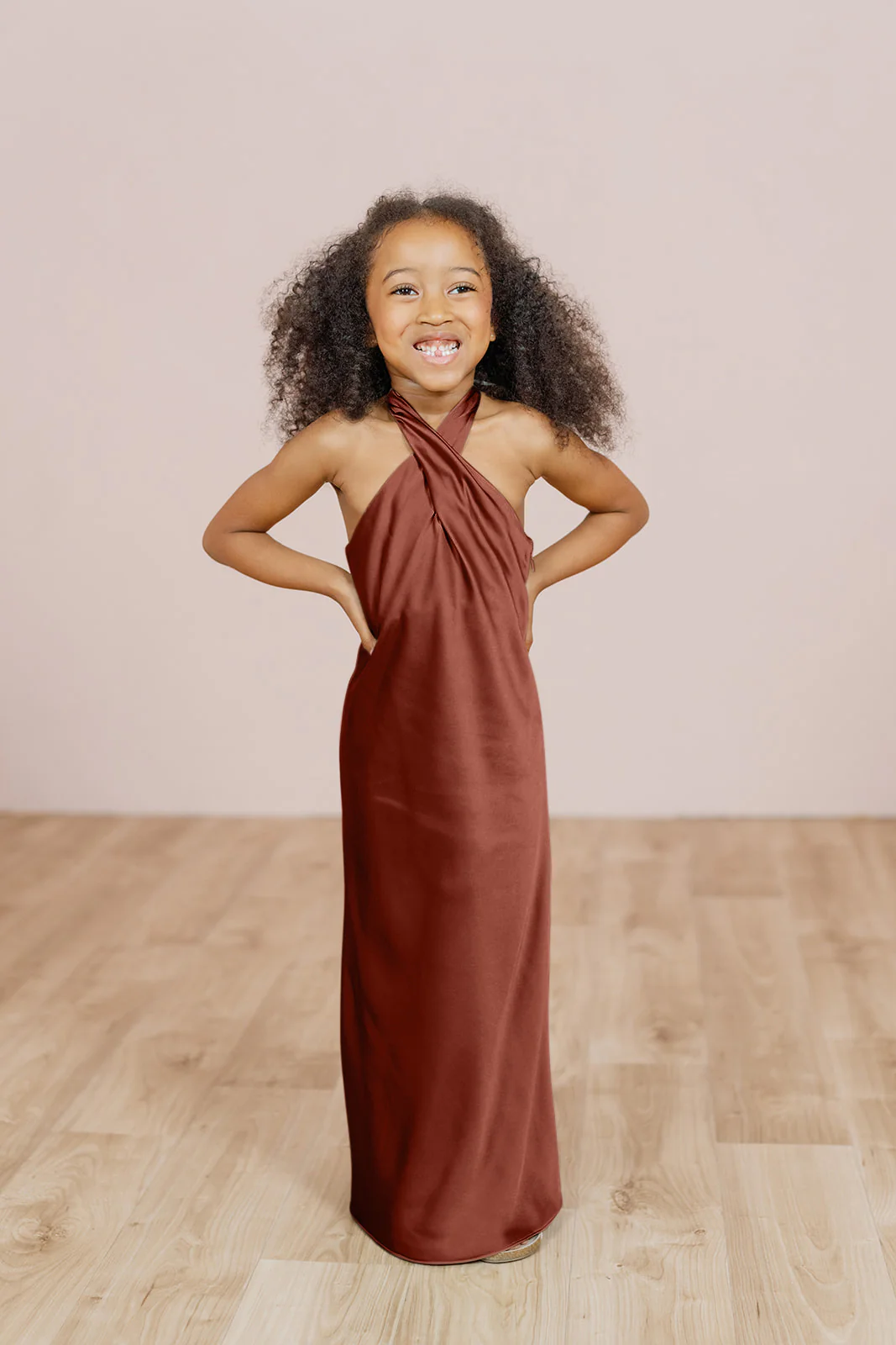 Kids Athena Satin Dress | Made To Order - Image 26