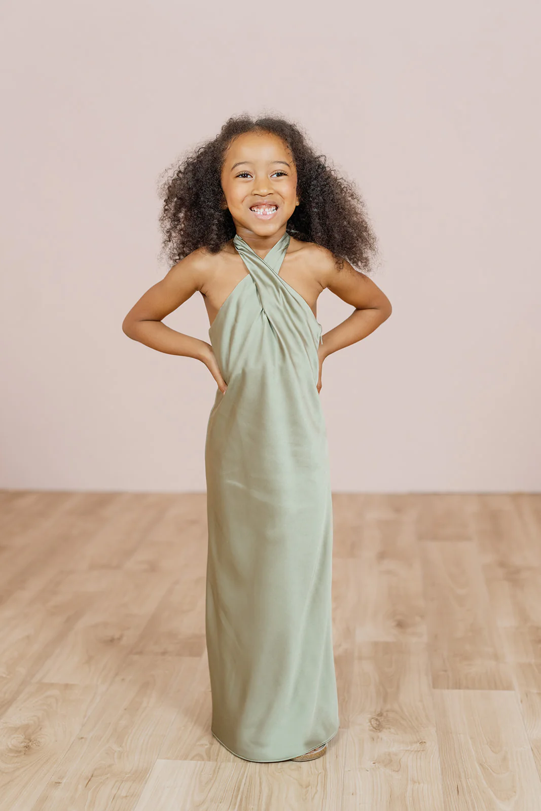 Kids Athena Satin Dress | Made To Order - Image 29