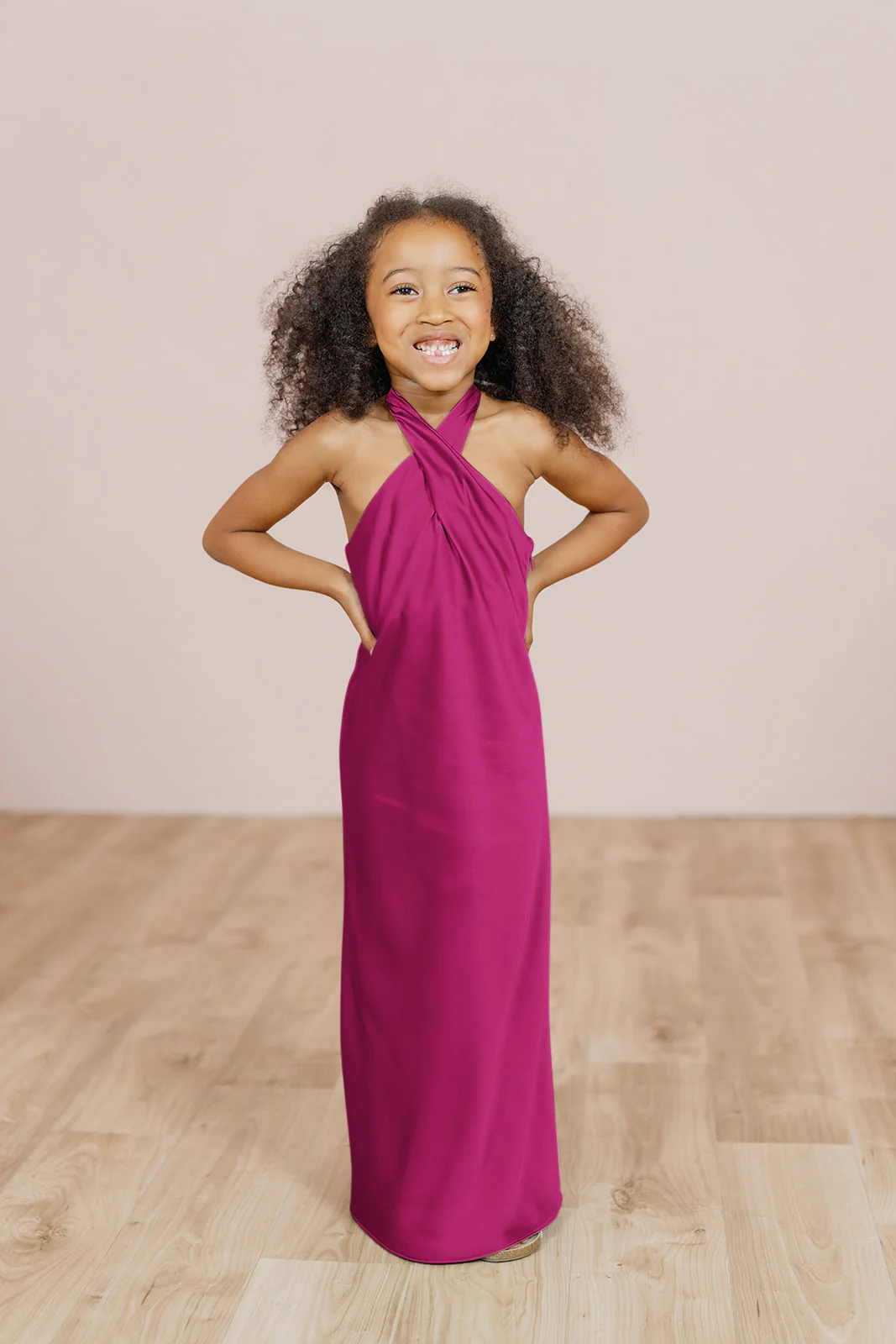 Kids Athena Satin Dress | Made To Order - Image 35