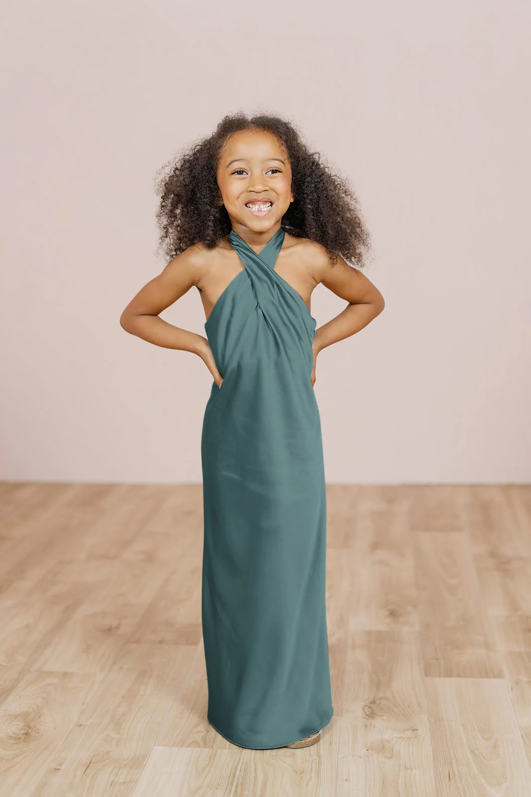 Kids Athena Satin Dress | Made To Order - Image 40
