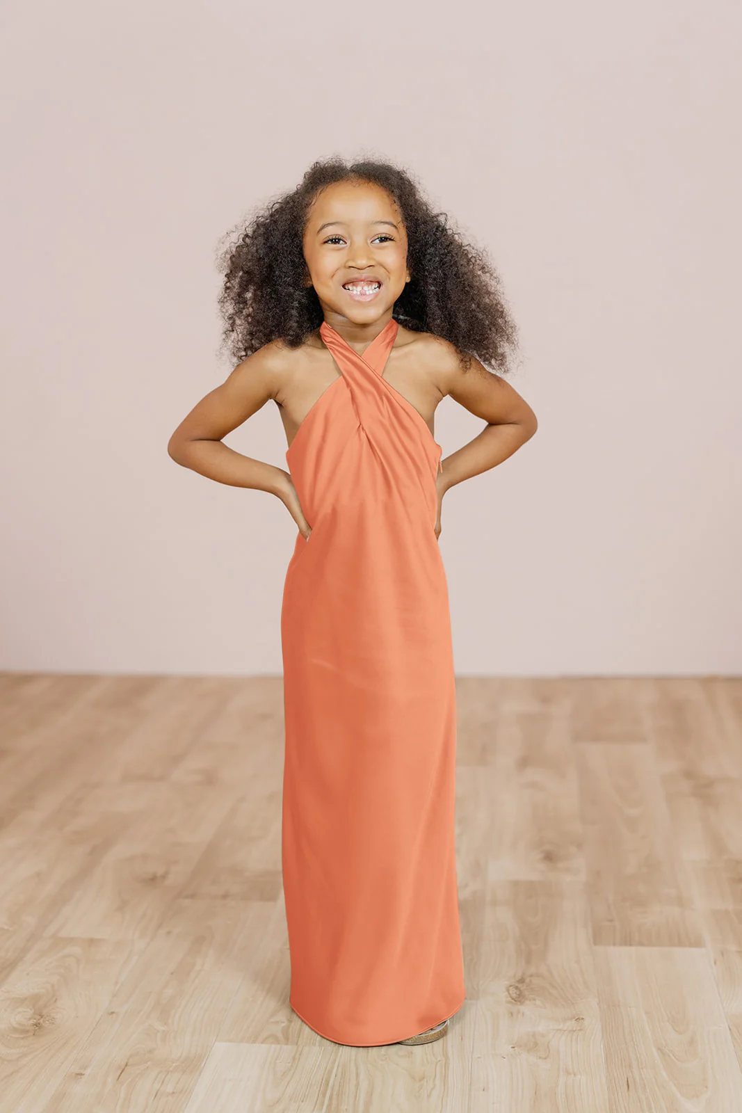 Kids Athena Satin Dress | Made To Order - Image 42