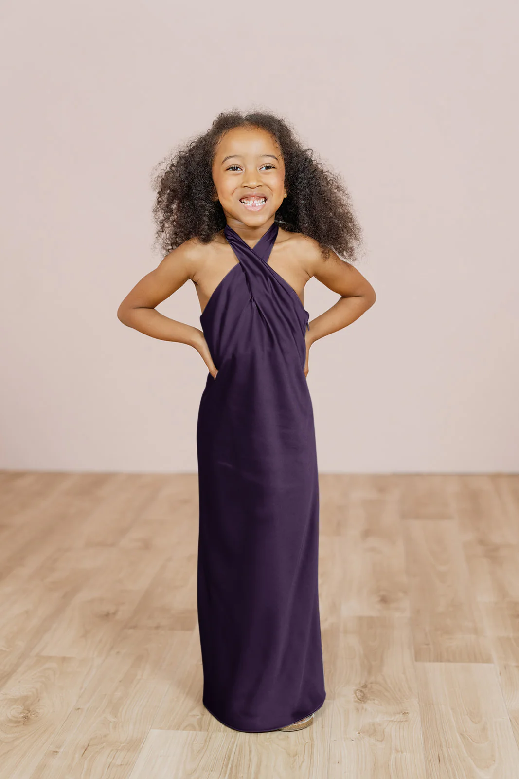 Kids Athena Satin Dress | Made To Order - Image 45