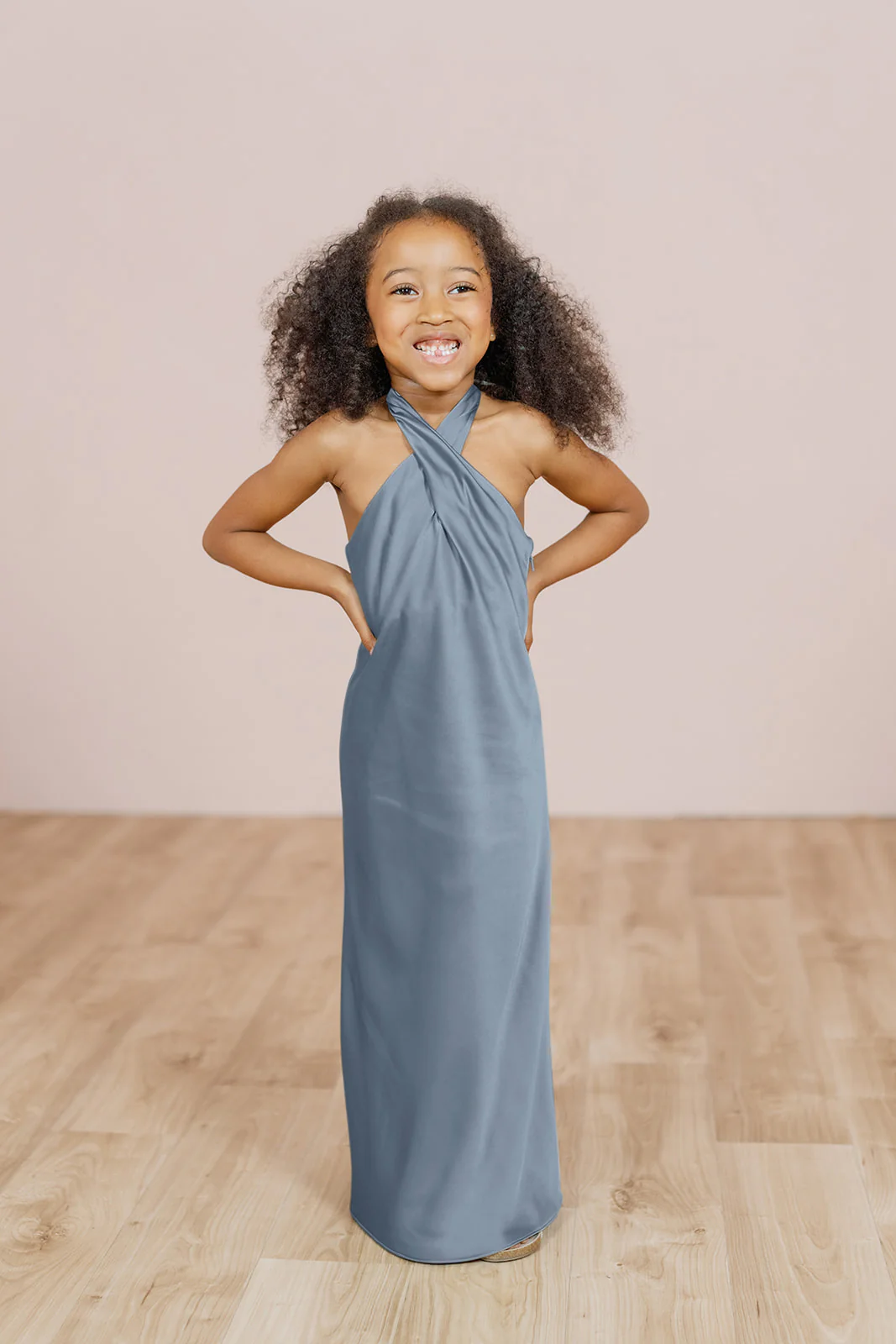 Kids Athena Satin Dress | Made To Order - Image 48