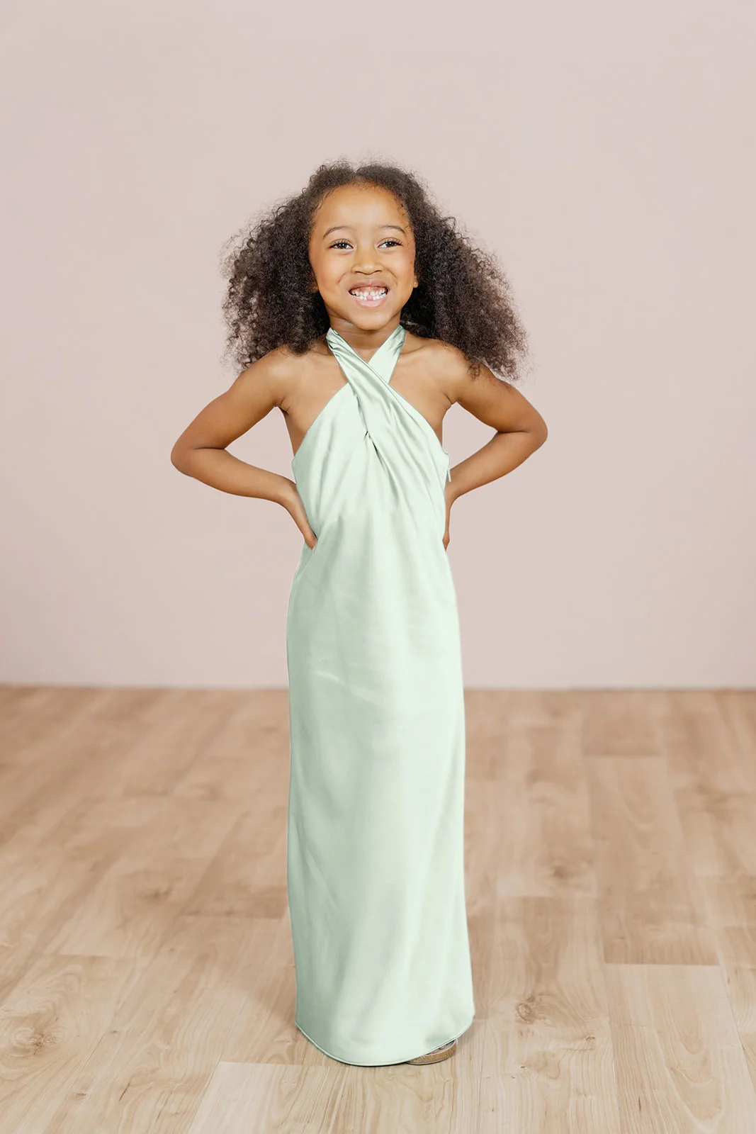 Kids Athena Satin Dress | Made To Order - Image 56