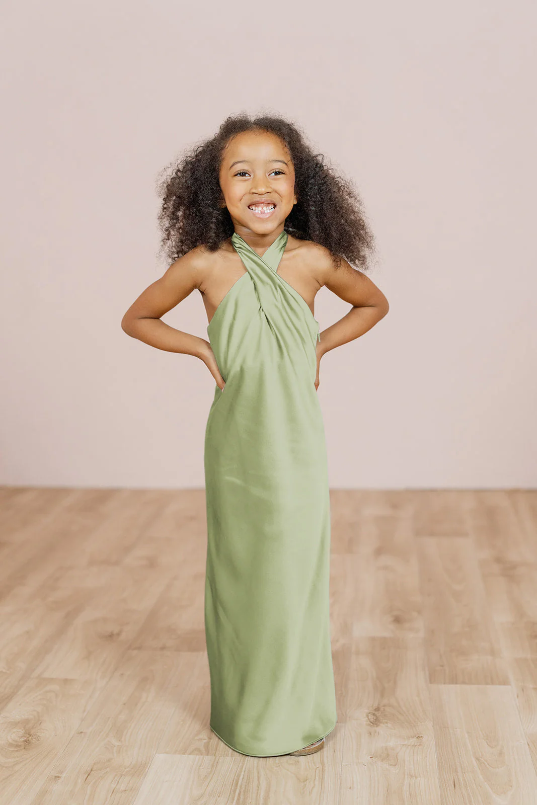 Kids Athena Satin Dress | Made To Order - Image 58