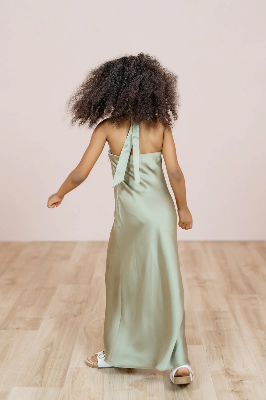 Kids Athena Satin Dress | Made To Order - Image 6