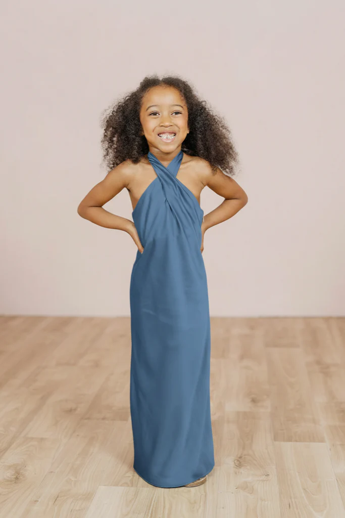 Kids Athena Satin Dress | Made To Order - Image 60