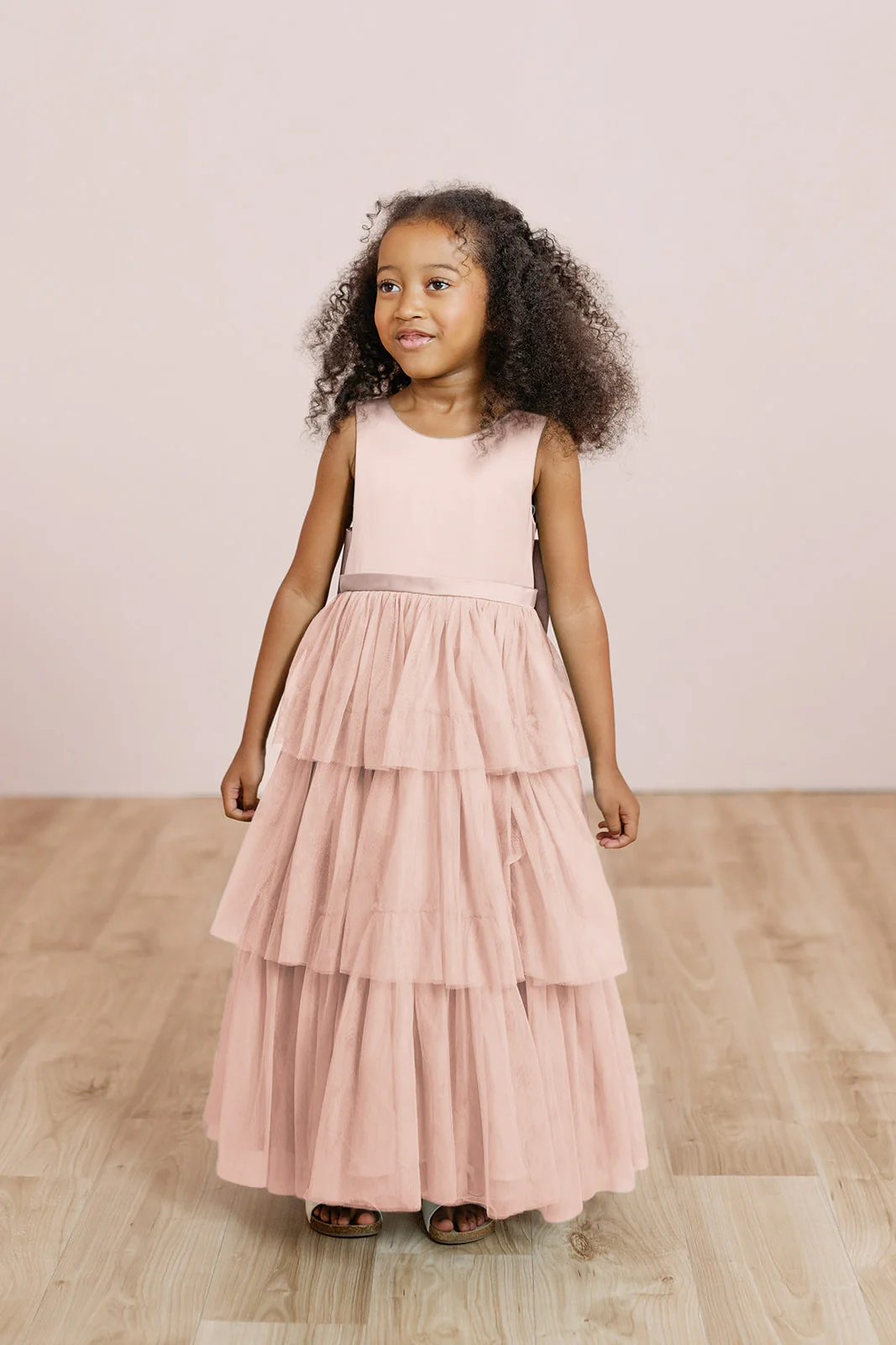 Kids Breely Satin + Tulle Dress | Made To Order - Image 18