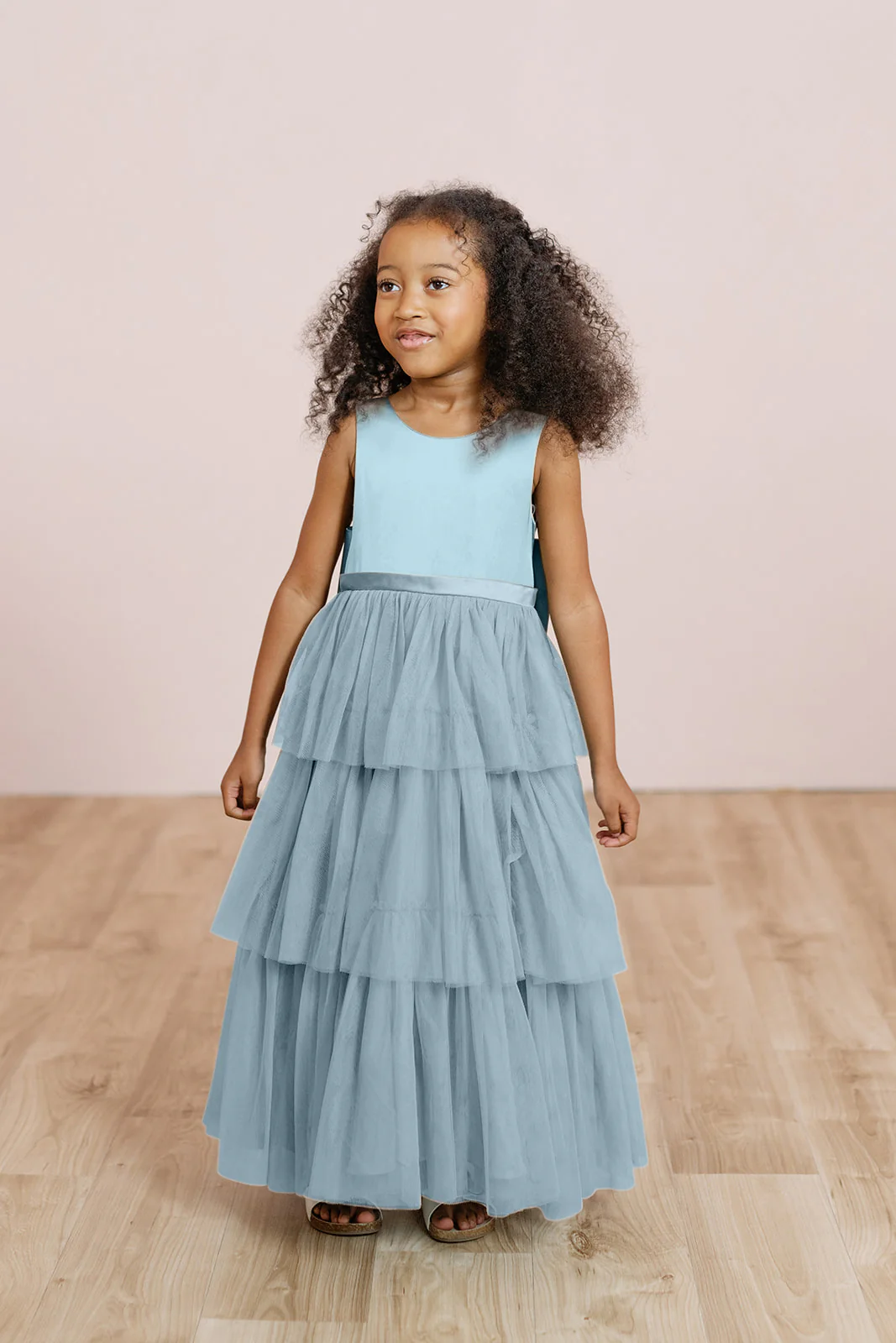 Kids Breely Satin + Tulle Dress | Made To Order - Image 26