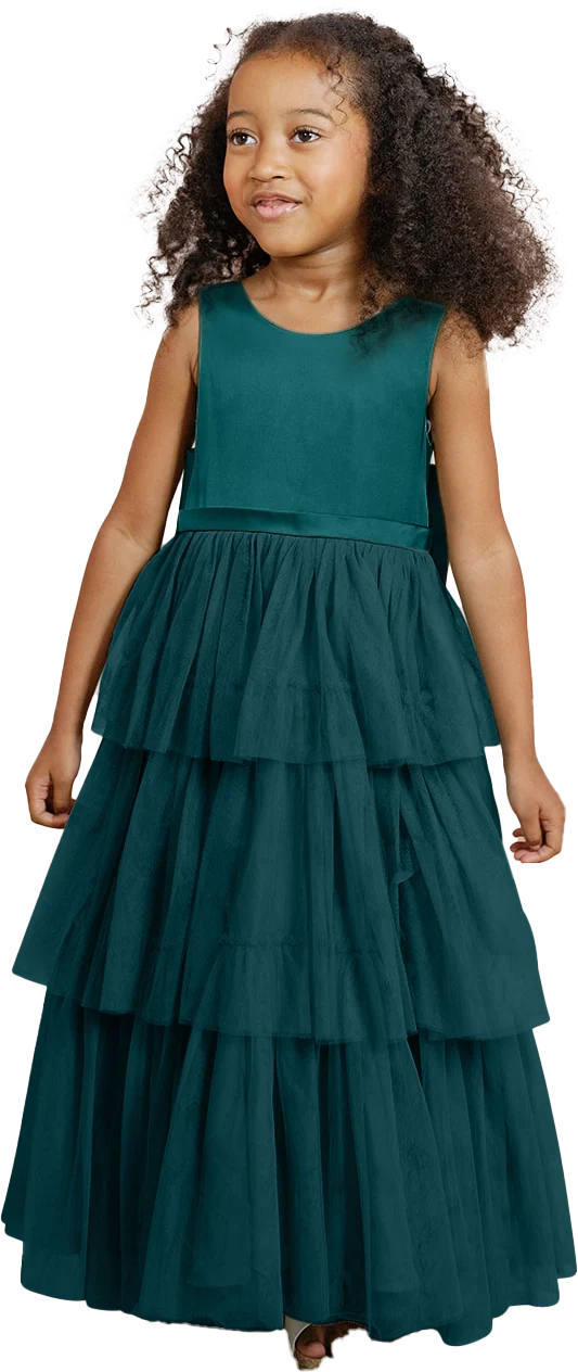 Kids Breely Satin + Tulle Dress | Made To Order - Image 34