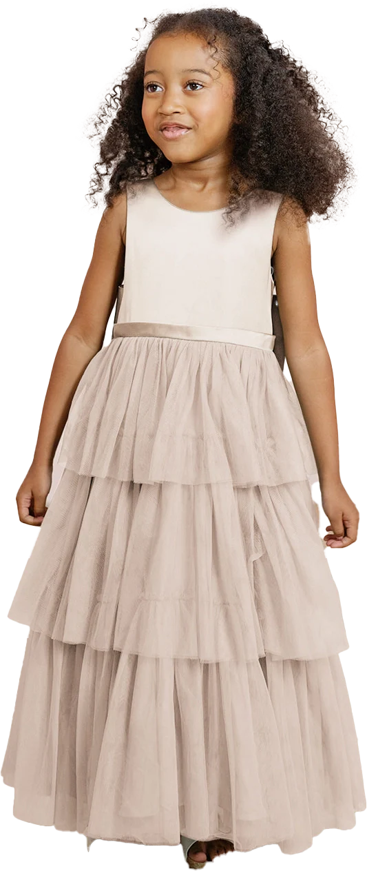 Kids Breely Satin + Tulle Dress | Made To Order - Image 38