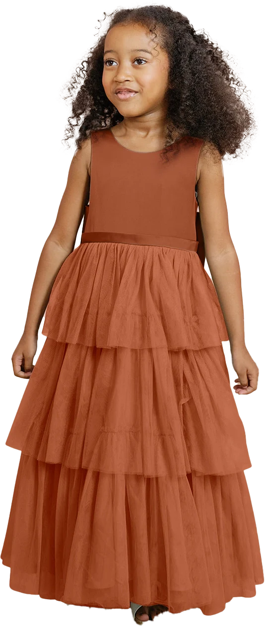 Kids Breely Satin + Tulle Dress | Made To Order - Image 45