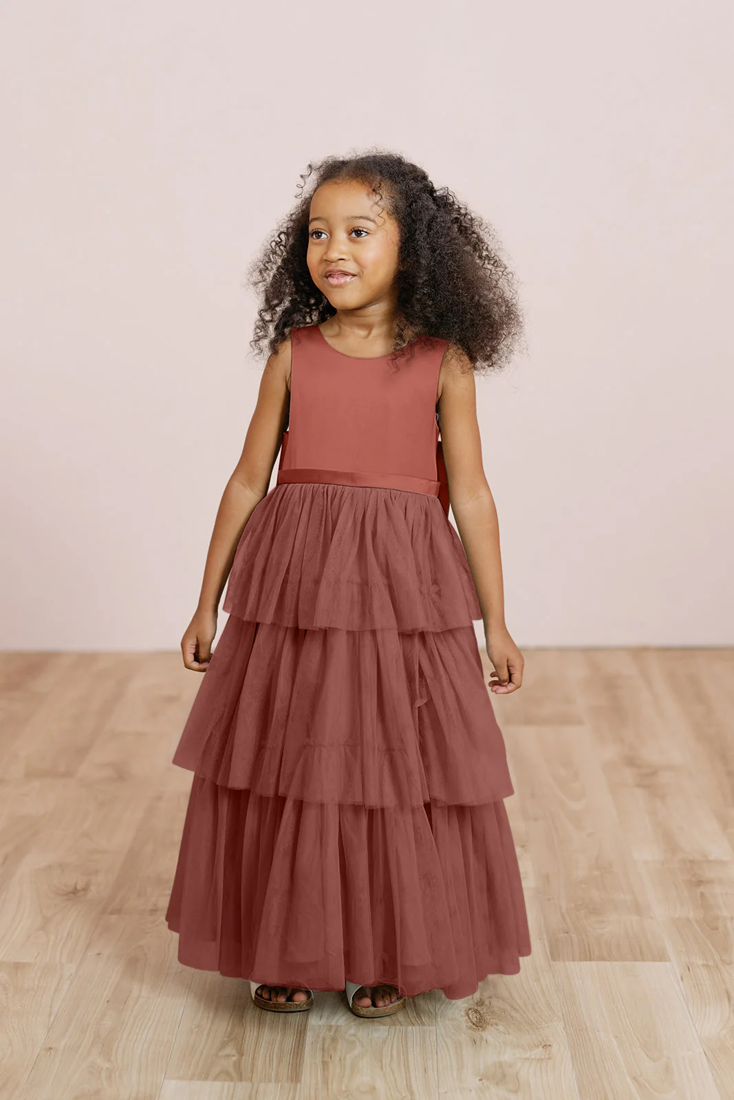 Kids Breely Satin + Tulle Dress | Made To Order - Image 8