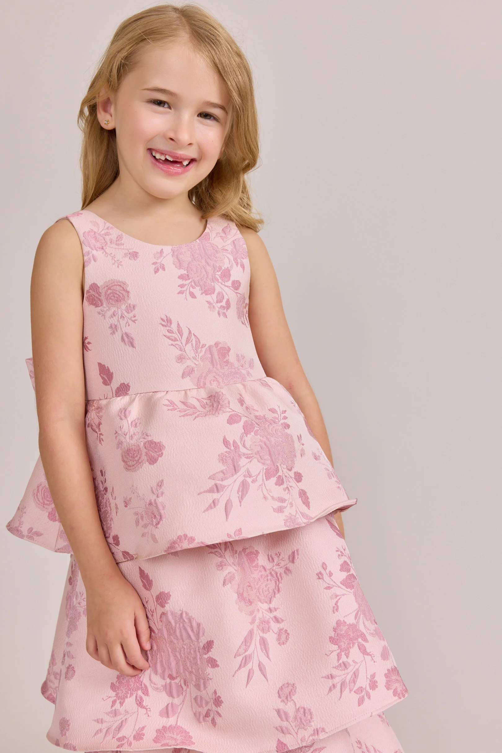 Kids Georgia Jacquard Dress | Made To Order - Image 3