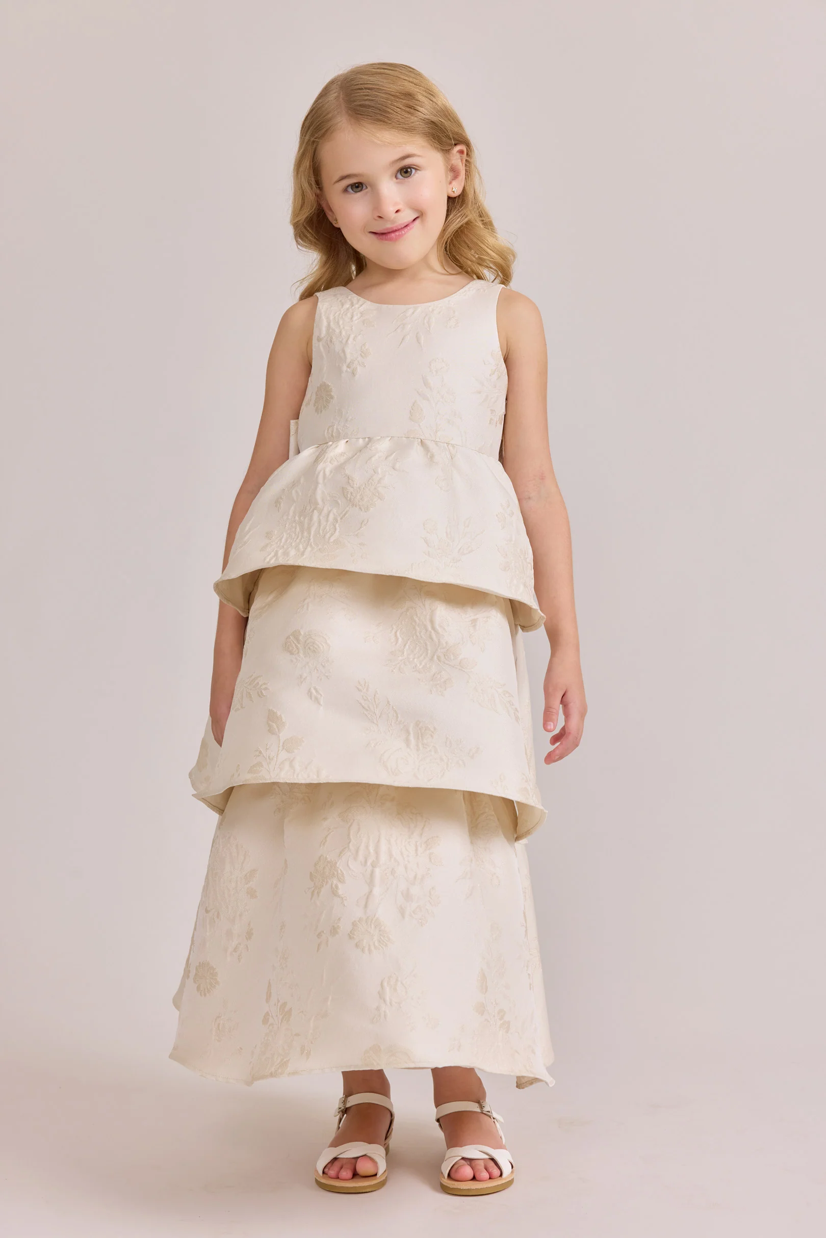 Kids Georgia Jacquard Dress | Made To Order - Image 5