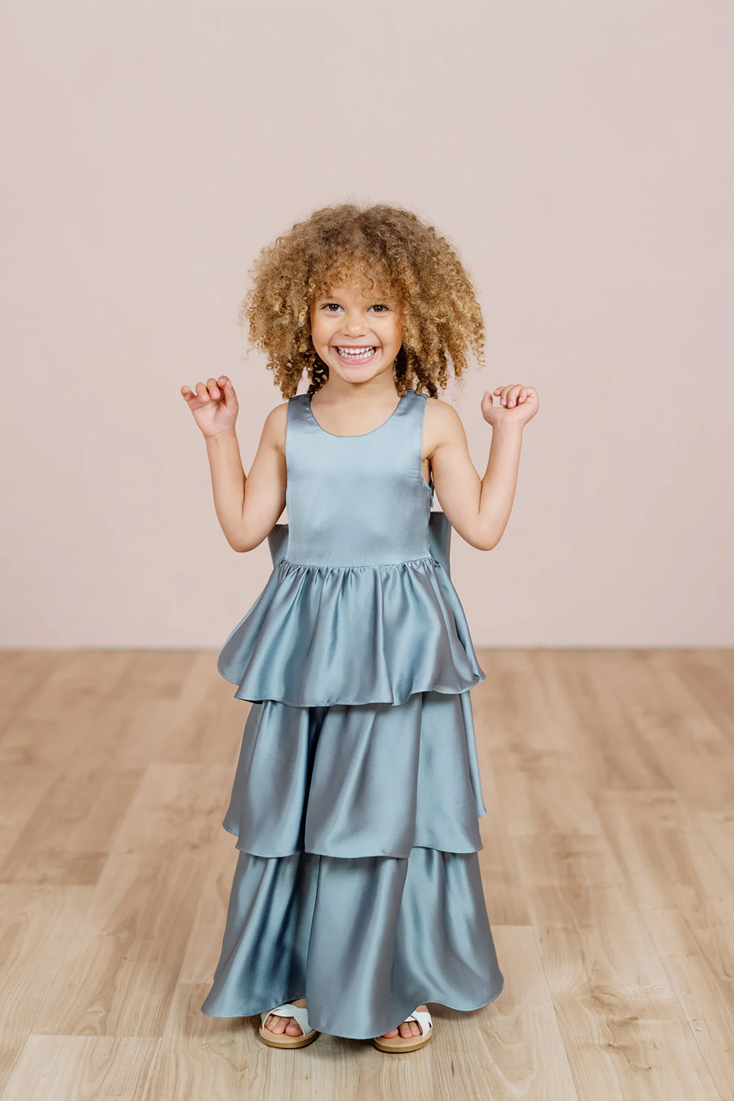 Kids Georgia Satin Dress | Home Try On