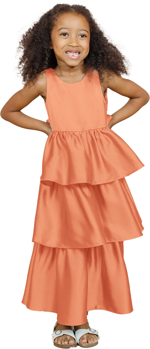 Kids Georgia Satin Dress | Made To Order - Image 102