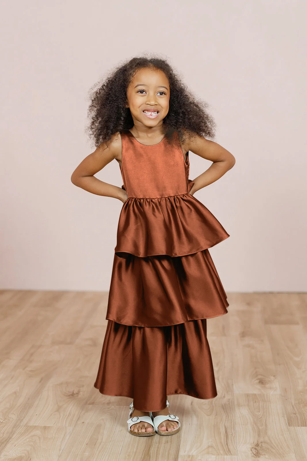 Kids Georgia Satin Dress | Made To Order - Image 25