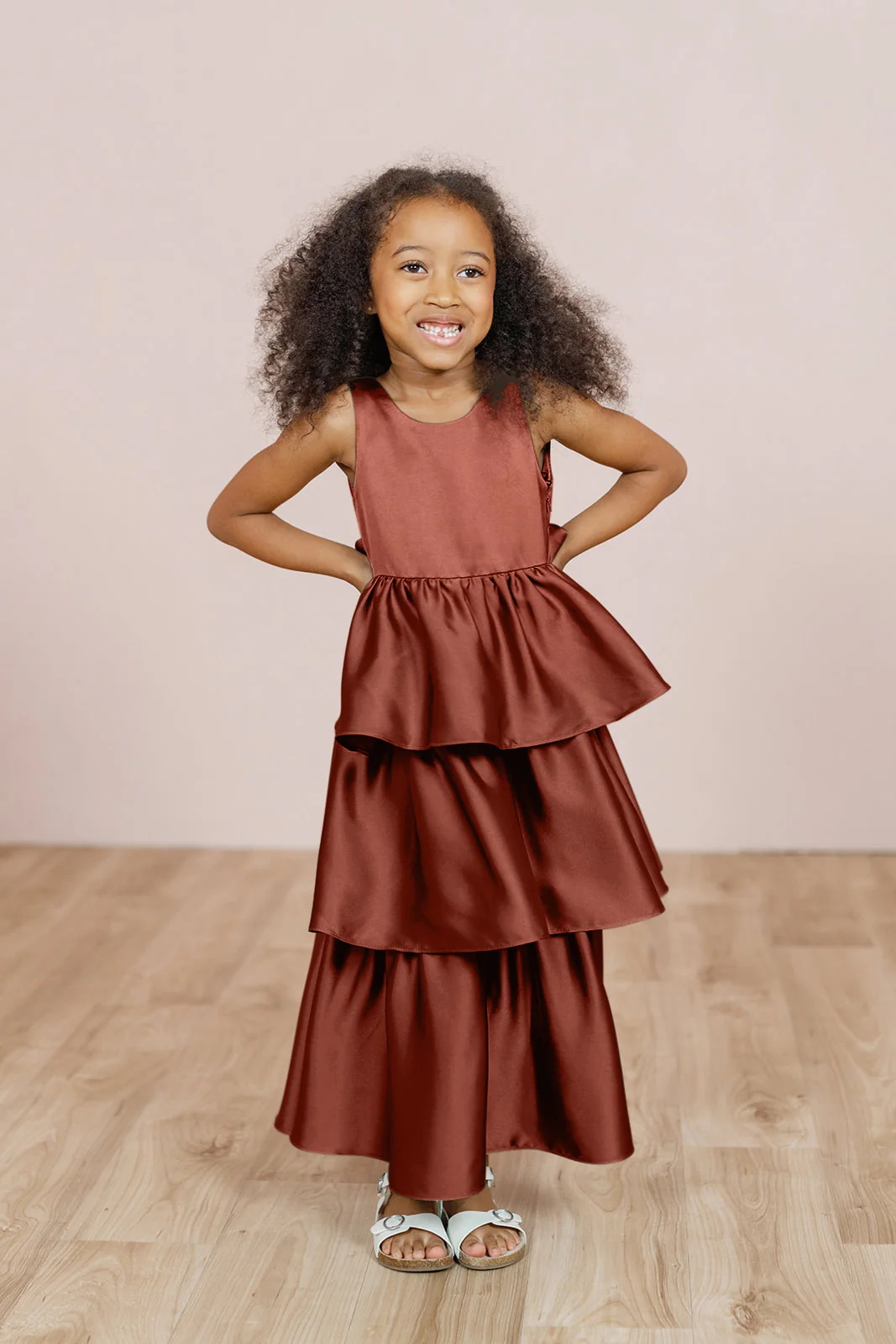 Kids Georgia Satin Dress | Made To Order - Image 28