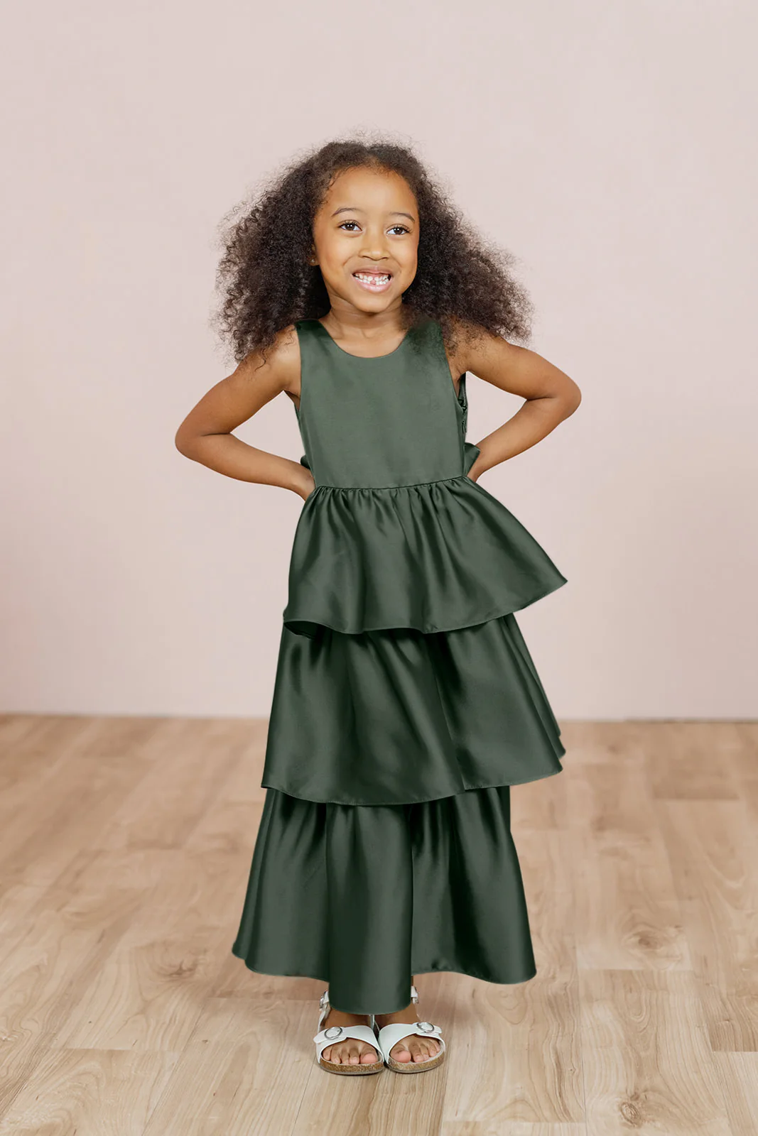 Kids Georgia Satin Dress | Made To Order - Image 32