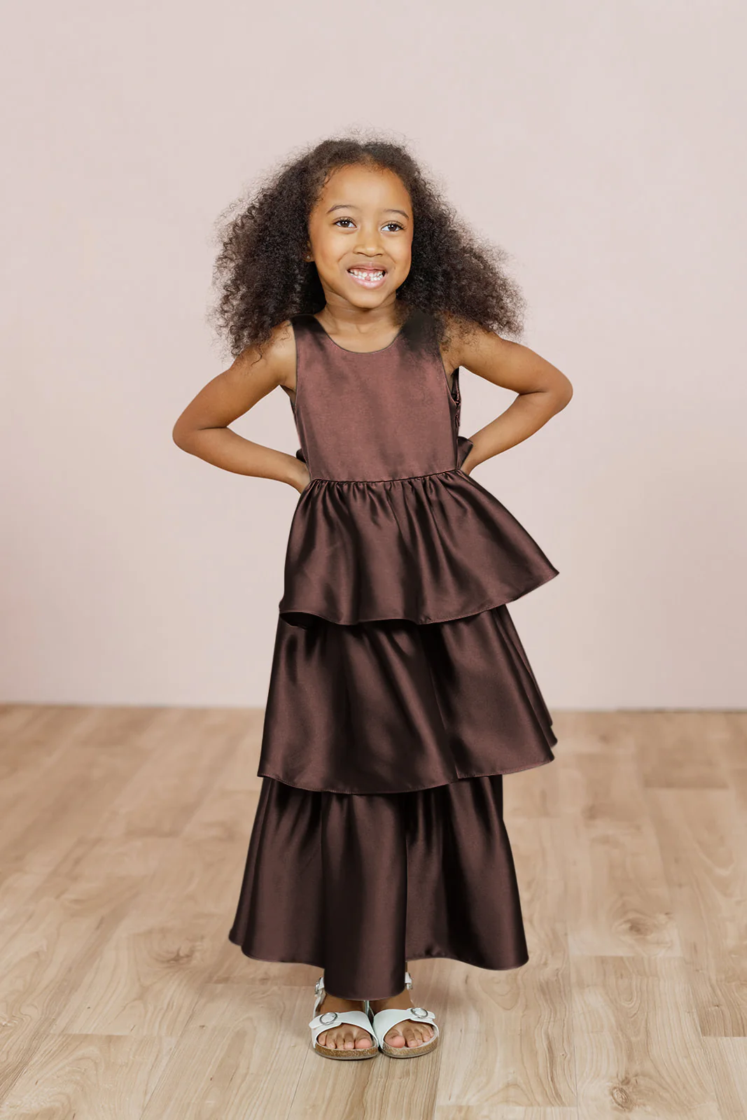 Kids Georgia Satin Dress | Made To Order - Image 33