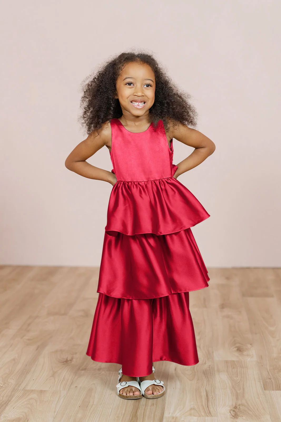 Kids Georgia Satin Dress | Made To Order - Image 38