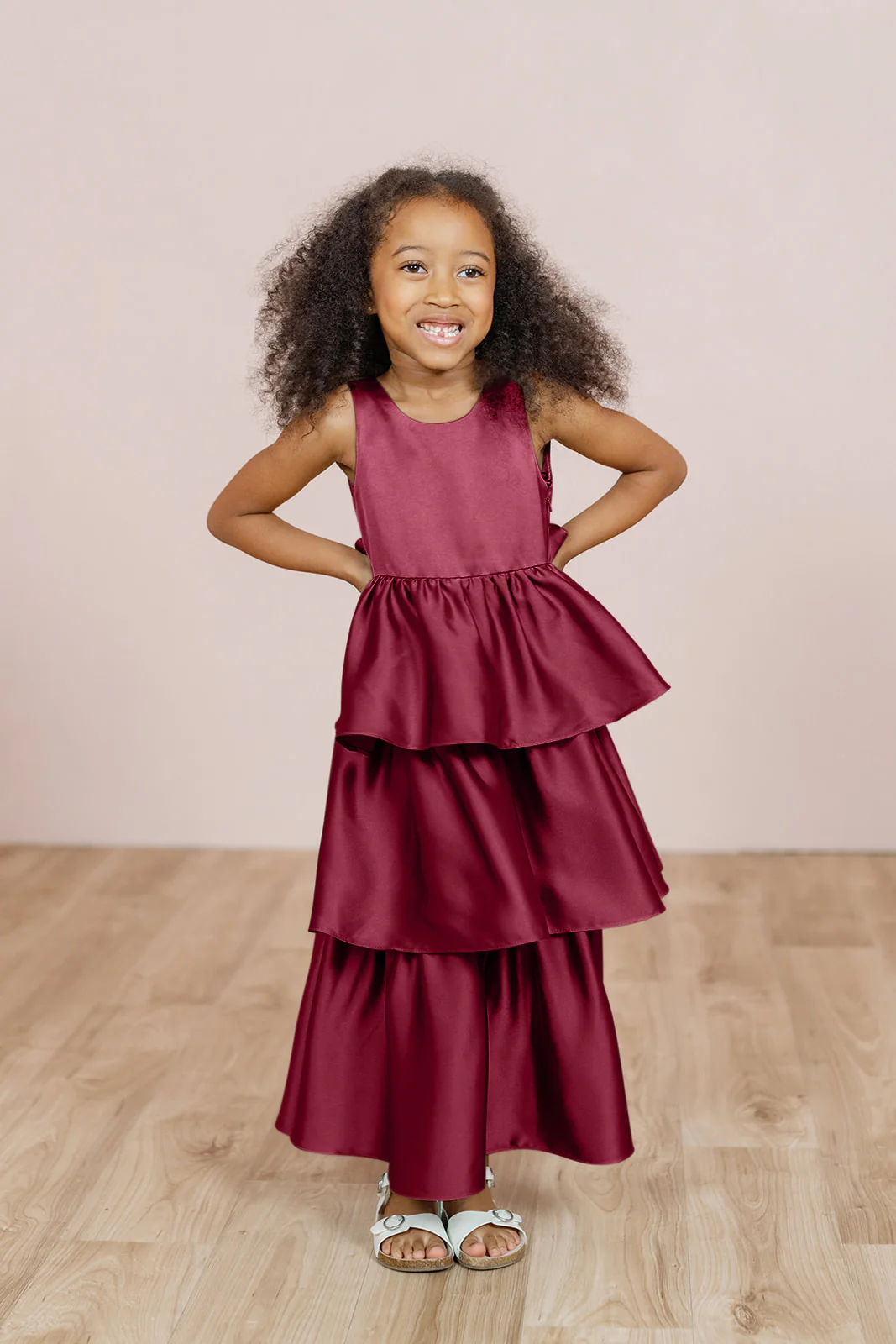 Kids Georgia Satin Dress | Made To Order - Image 44