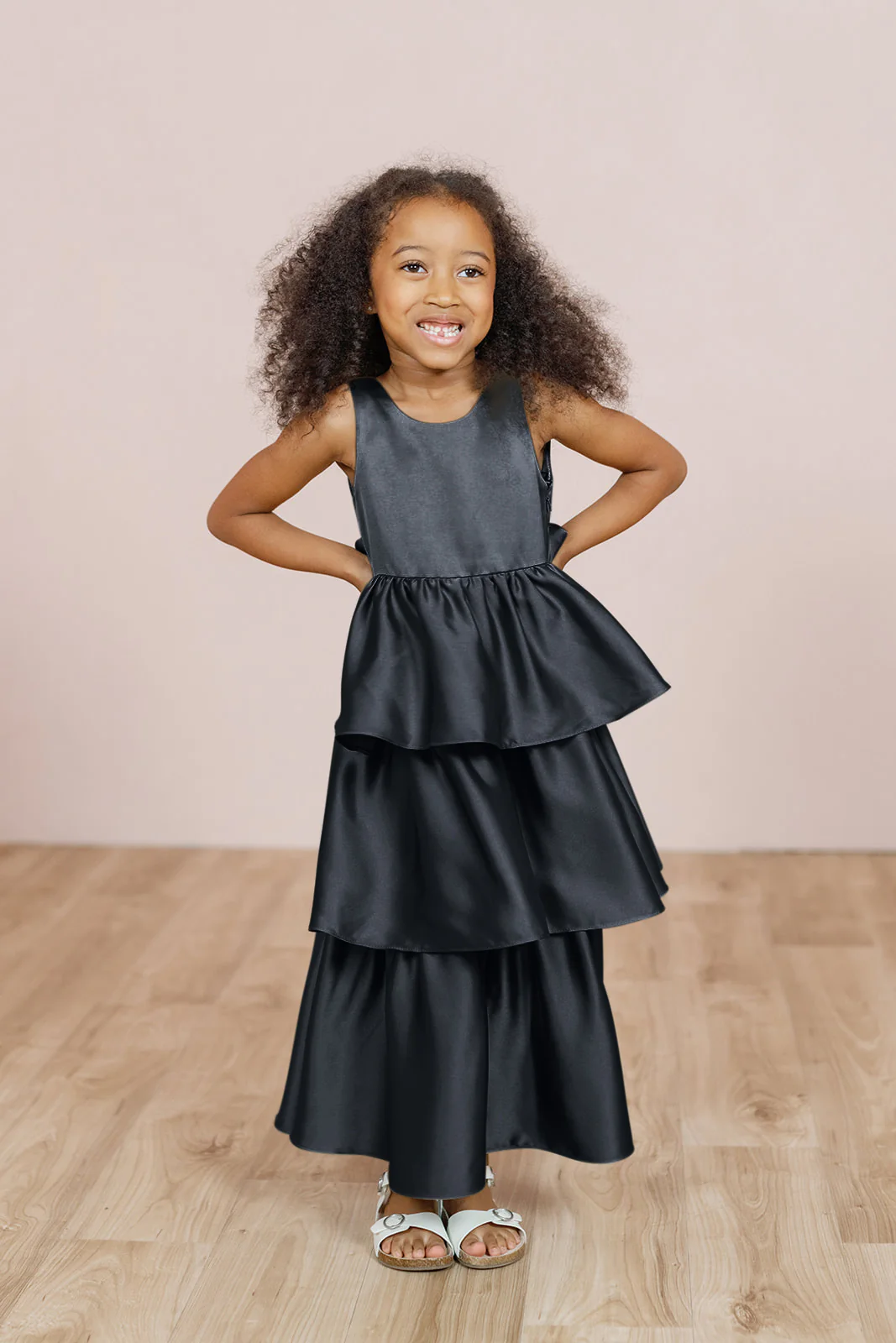 Kids Georgia Satin Dress | Made To Order - Image 8