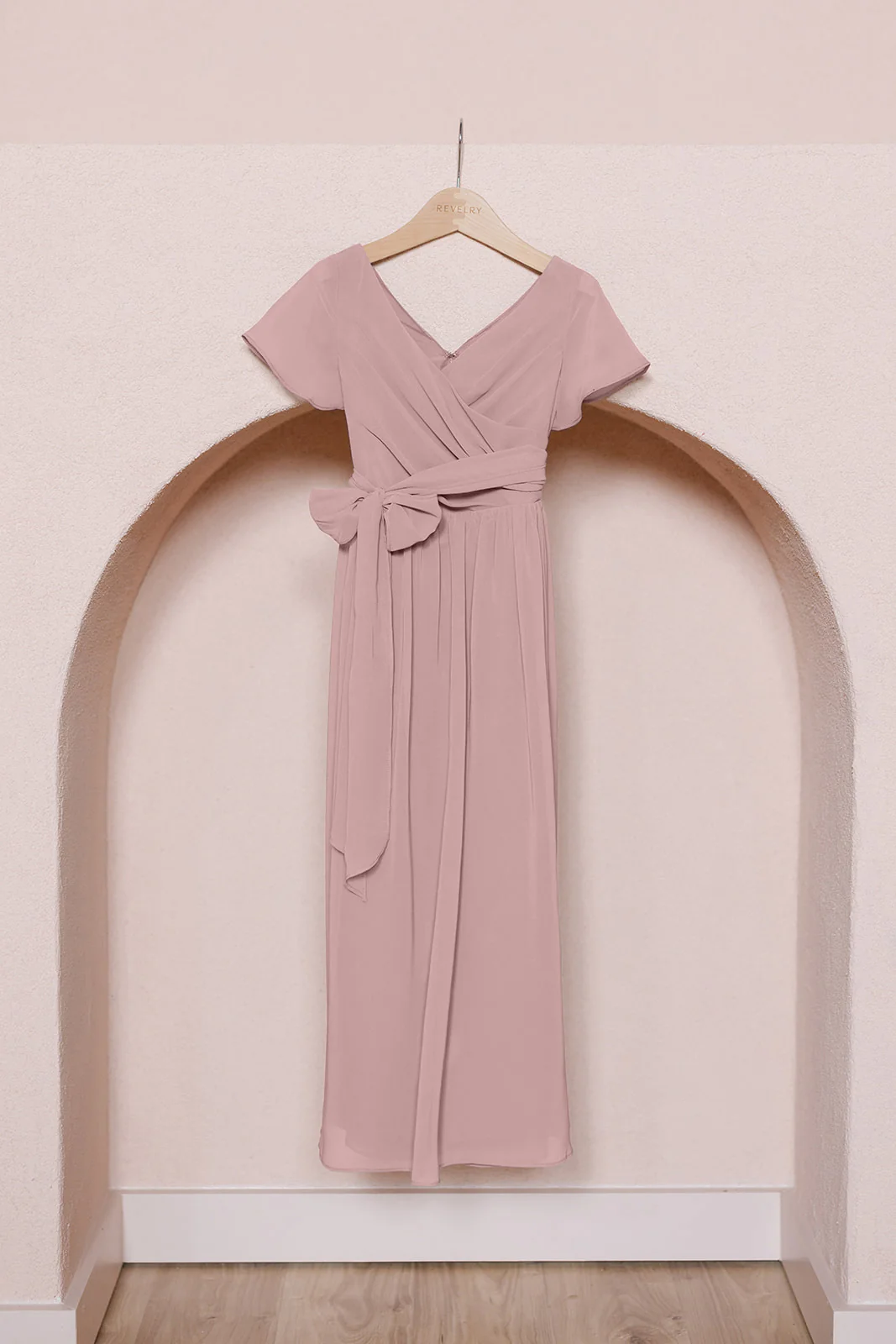 Kids Harper Chiffon Faux Wrap Dress | Made To Order - Image 37