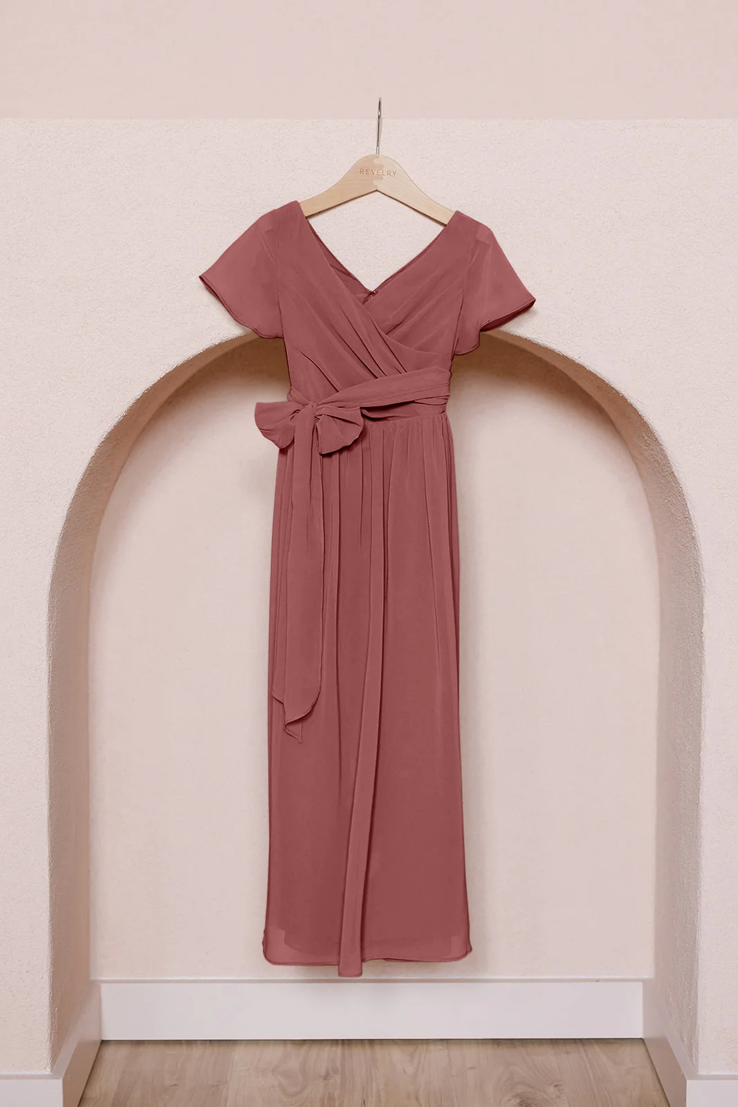 Kids Harper Chiffon Faux Wrap Dress | Made To Order - Image 39