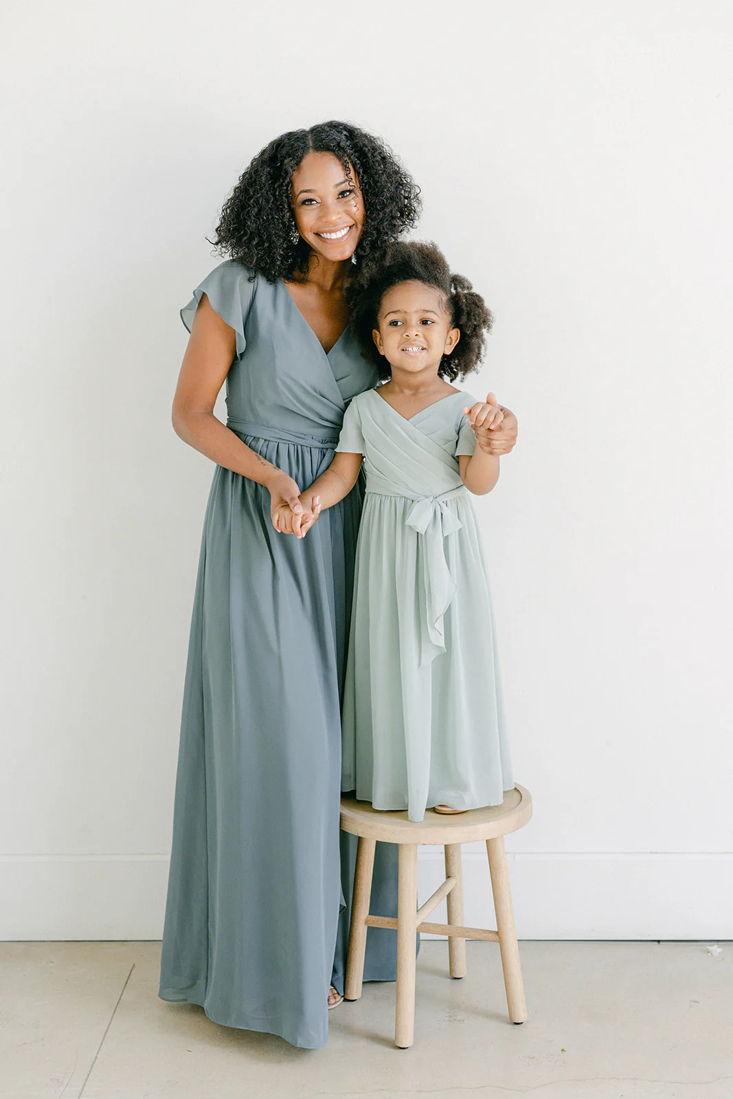 Kids Harper Chiffon Faux Wrap Dress | Made To Order - Image 6