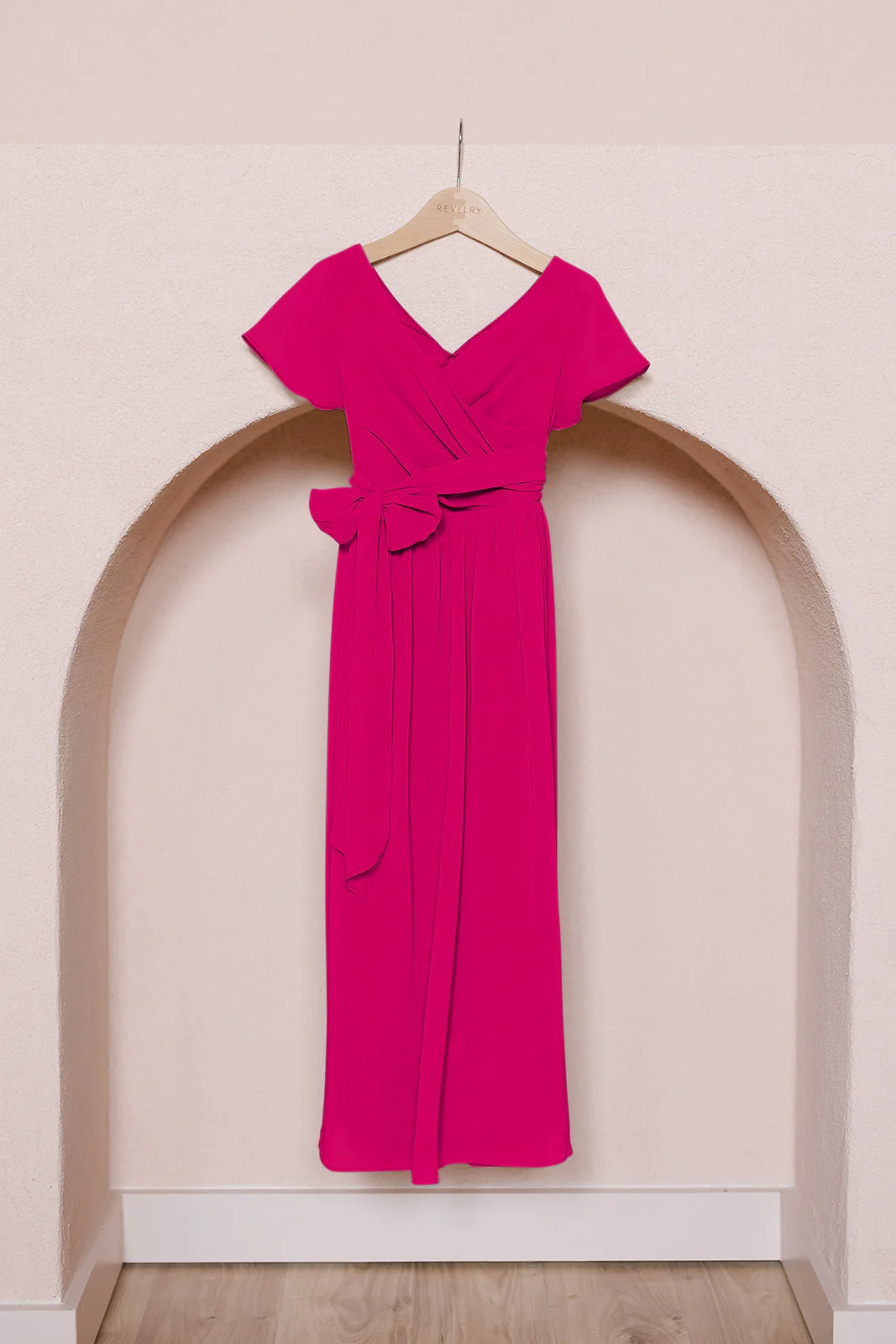 Kids Harper Chiffon Faux Wrap Dress | Made To Order - Image 61