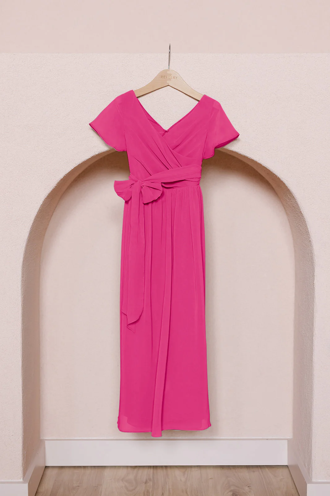 Kids Harper Chiffon Faux Wrap Dress | Made To Order - Image 68