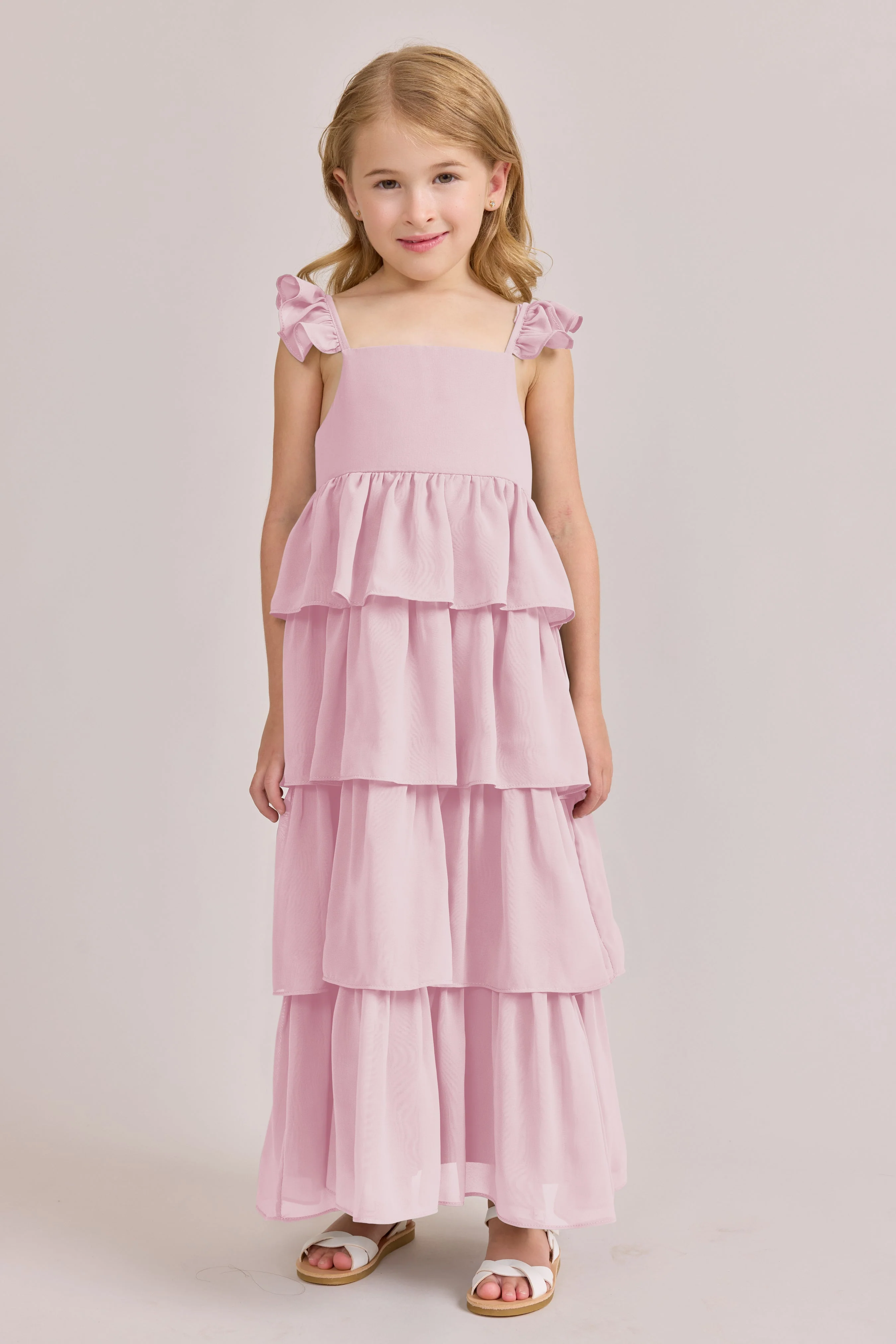 Kids Poppy Chiffon Dress | Made To Order - Image 123