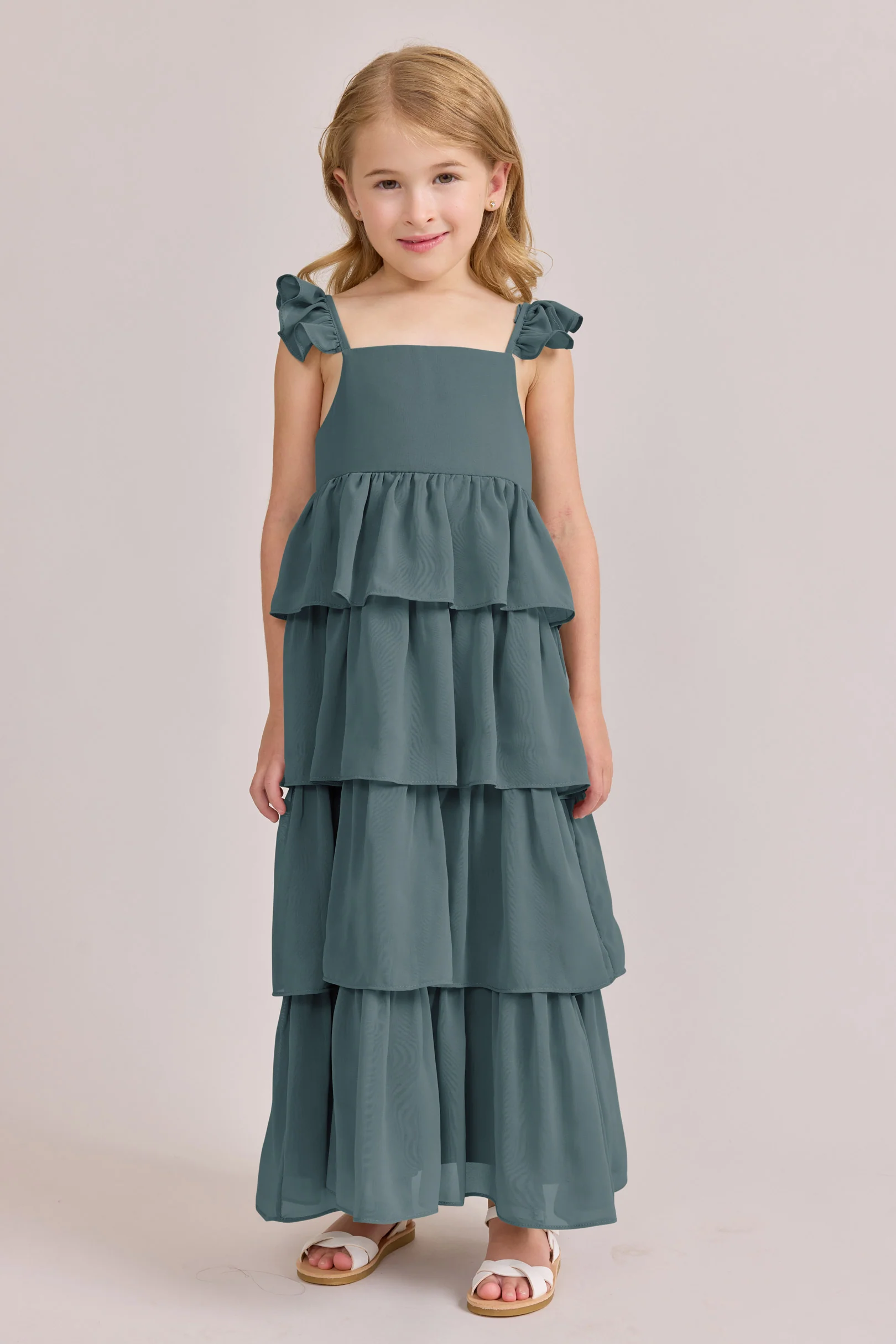 Kids Poppy Chiffon Dress | Made To Order - Image 52