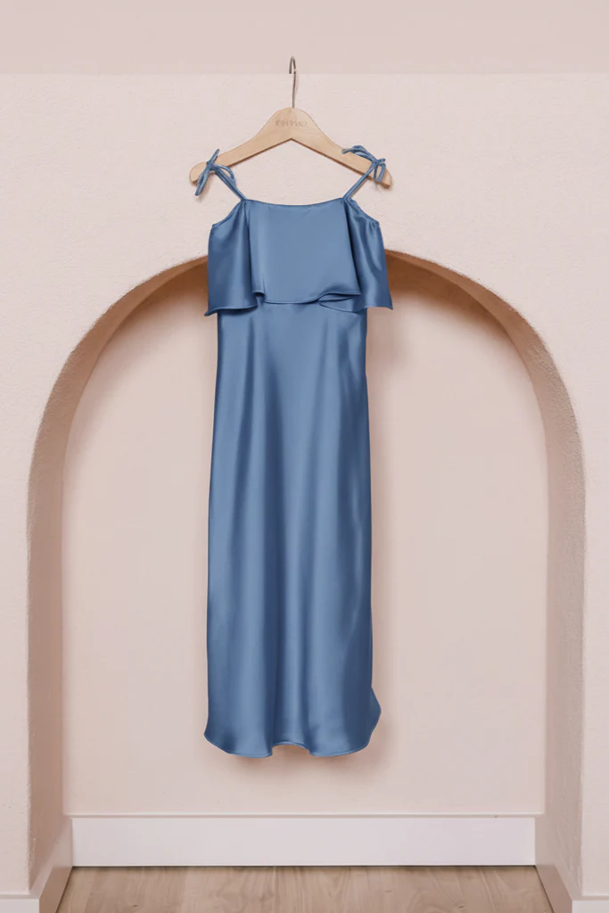 Kids Riley Convertible Satin Dress | Made To Order - Image 60