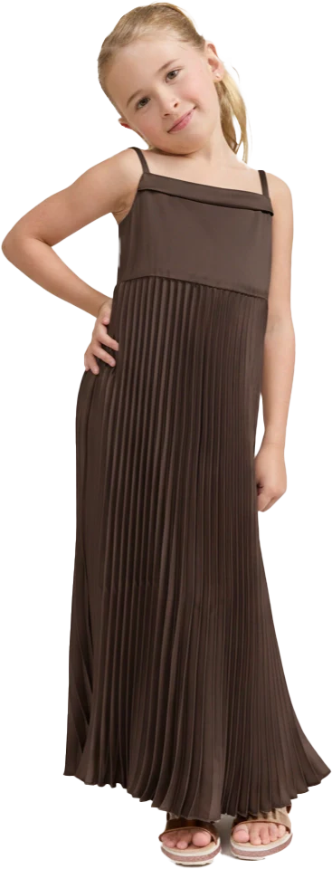 Kids Saylor Satin Pleated Dress | Made To Order - Image 60