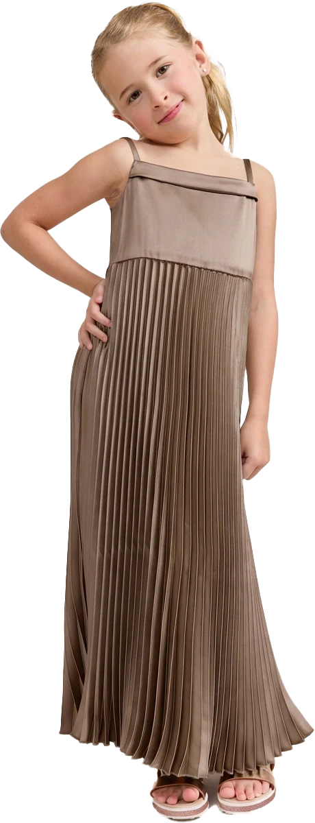Kids Saylor Satin Pleated Dress | Made To Order - Image 61