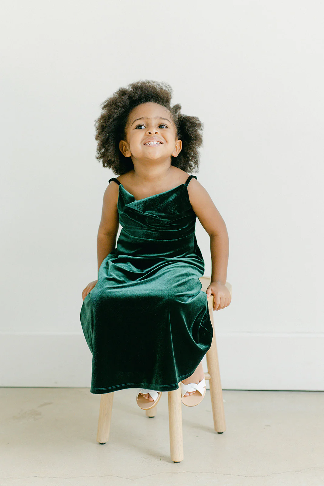 Kids Skye Velvet Dress | Made To Order - Image 6