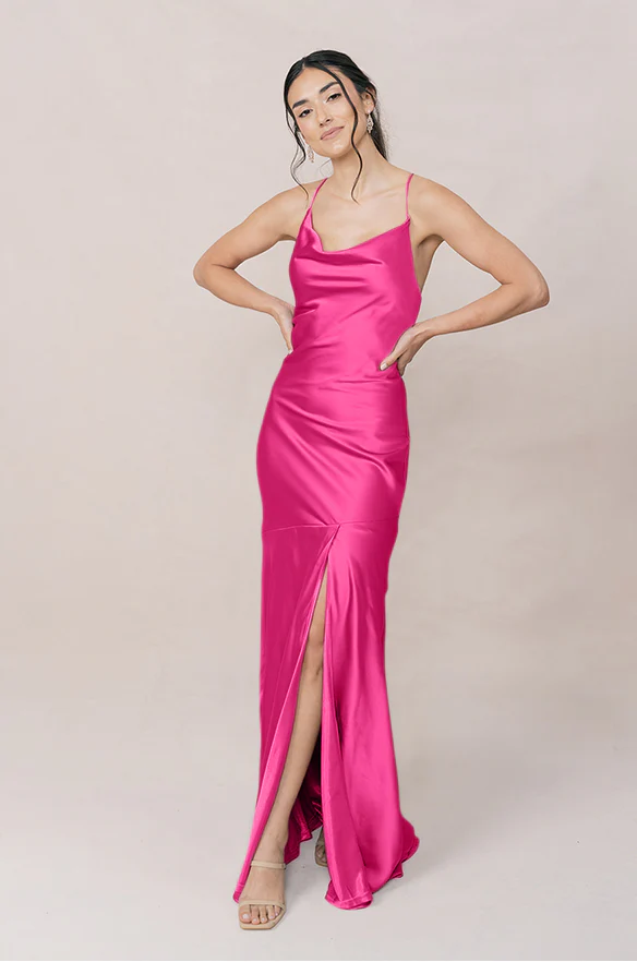 Kimora Satin Dress | Made To Order - Image 110