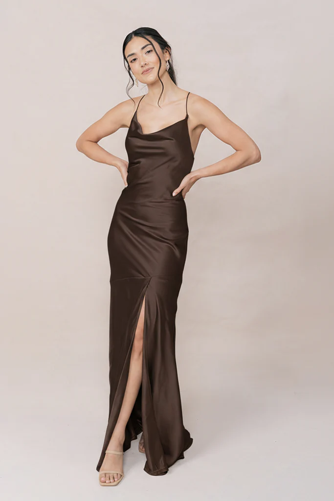 Kimora Satin Dress | Made To Order - Image 166