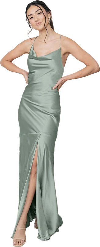 Kimora Satin Dress | Made To Order - Image 50