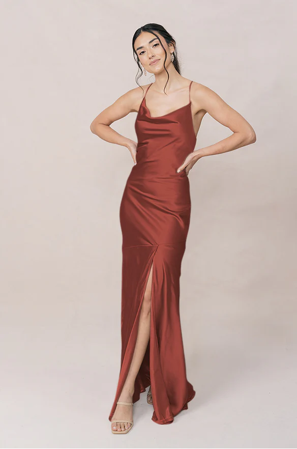 Kimora Satin Dress | Made To Order - Image 70