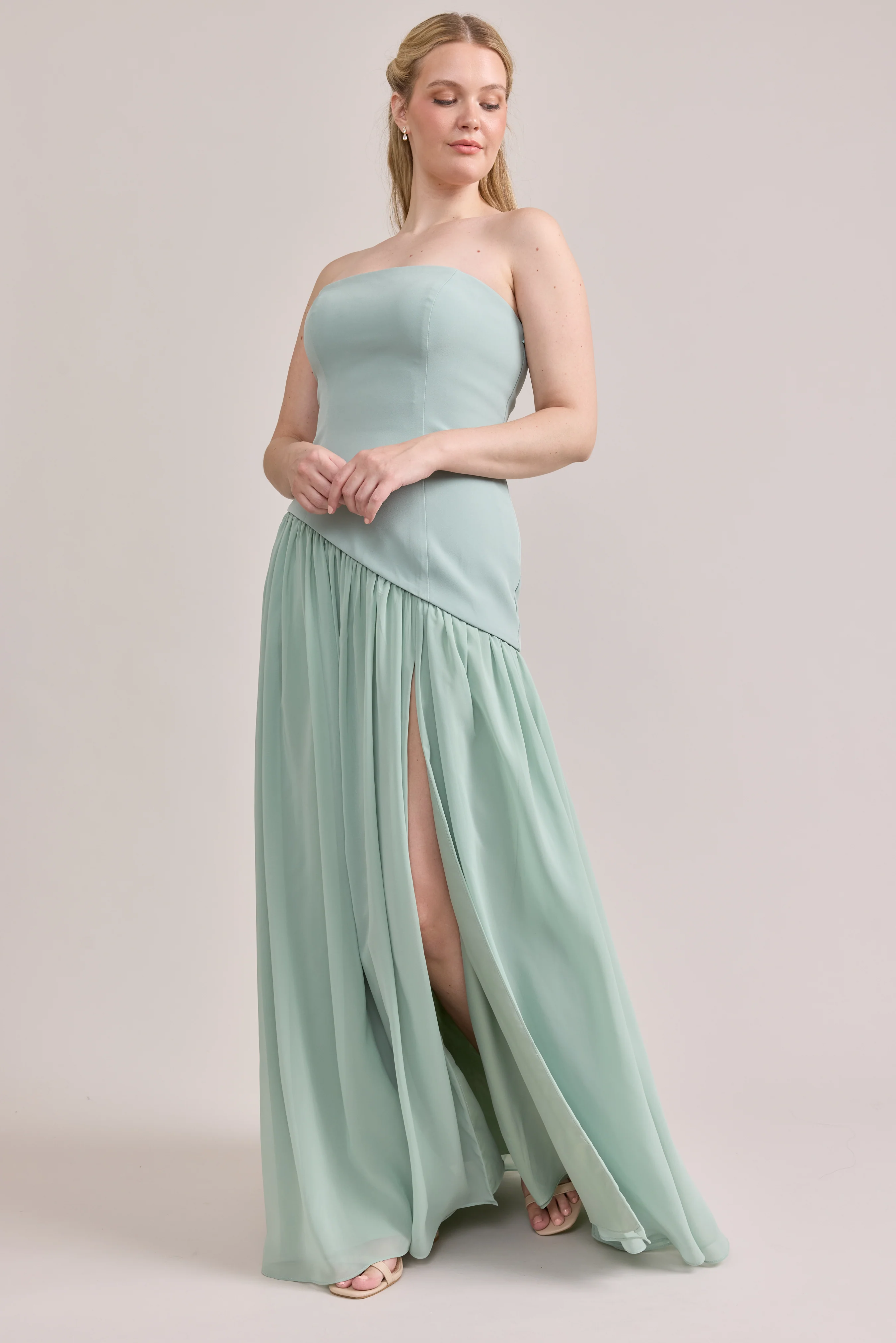 Lennox Crepe + Chiffon Dress | Made To Order - Image 56