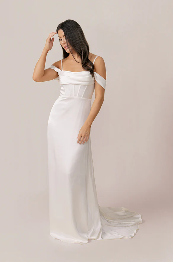 London Convertible Satin Bridal Gown | Made To Order - Image 6