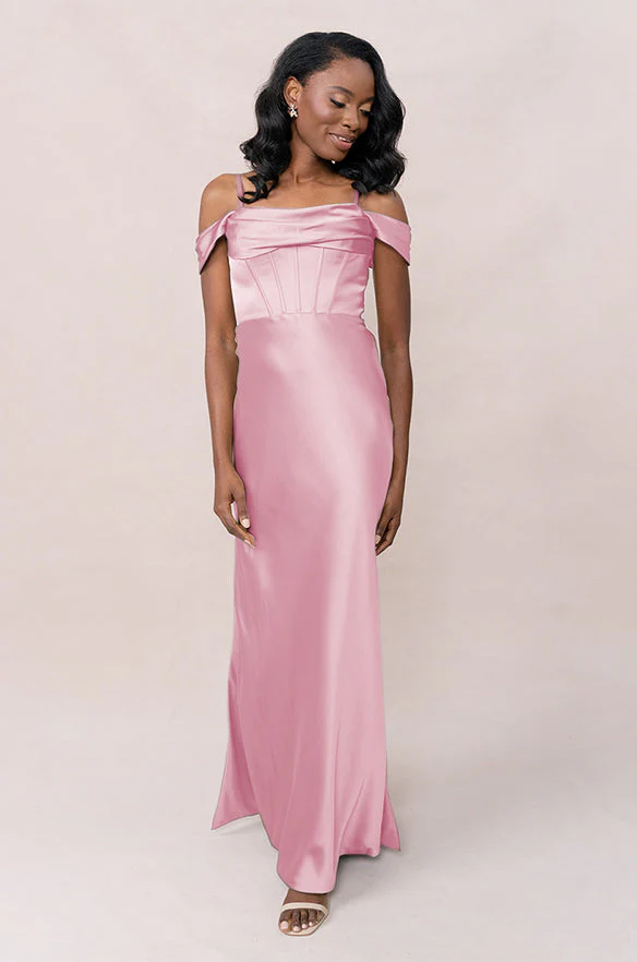 London Convertible Satin Dress | Made To Order - Image 110